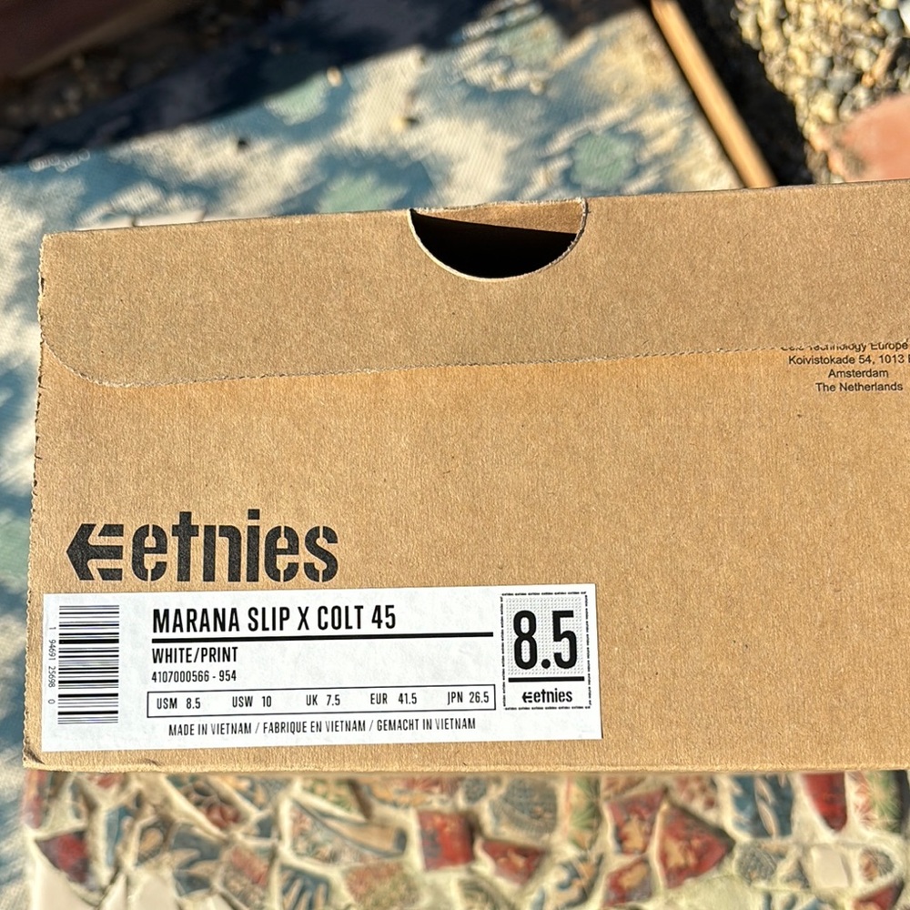 Etnies Marana Slip X Colt 45 Shoes - White/Print